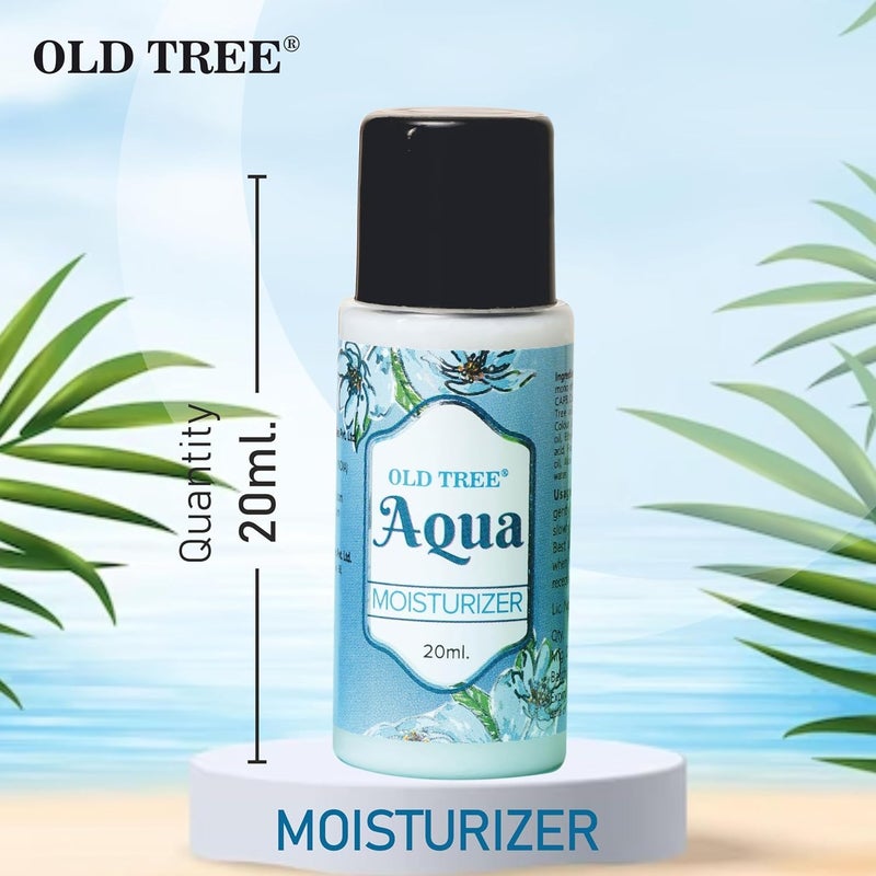Old Tree Aqua Moisturizer Toiletries Kit 20ml Set of 100 Pcs Travel Size Aqua Moisturizer for Travelling Hotel Room Guest House Hotel Amenities and Accessories - Image 4
