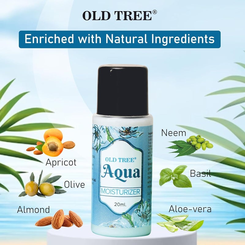 Old Tree Aqua Moisturizer Toiletries Kit 20ml Set of 100 Pcs Travel Size Aqua Moisturizer for Travelling Hotel Room Guest House Hotel Amenities and Accessories - Image 5