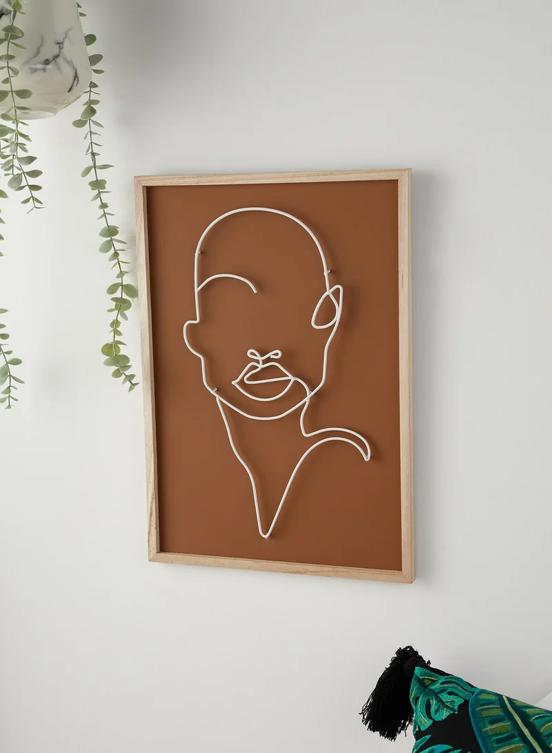 present time Large Line Drawing Wall Art