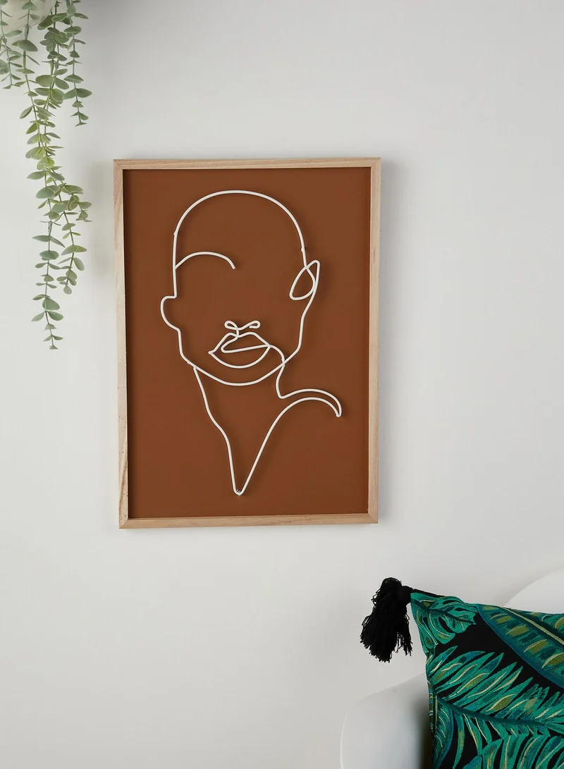 present time Large Line Drawing Wall Art