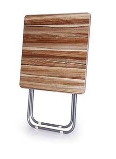 Generic Multipurpose Folding Wooden Table with Aluminum Frame 50x70 cm  - Image 1