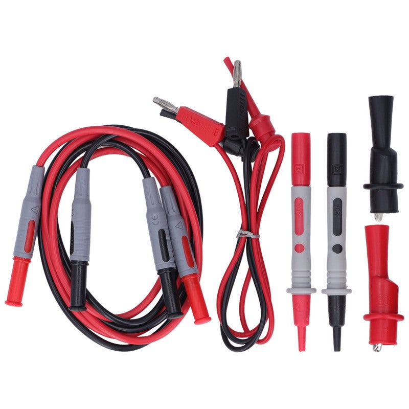 Automotive Test Probes Kit 8-Piece Brass Probe Tips Threading Design - Fast Measurement Response Multimeter Test Leads for Car Diagnostics and Repairs - Image 1