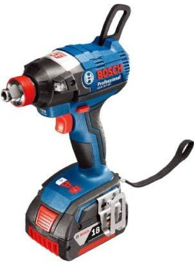 BOSCH osch Professional GDX 18 V-EC Cordless Impact Driver with Two 18 V 4.0 Ah Lithium-Ion Batteries