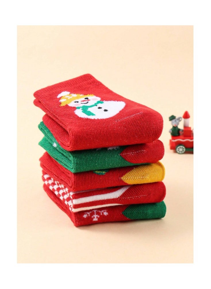 Generic Winter Christmas Socks, Set Of 6, For Babies Multicolore  - Image 2
