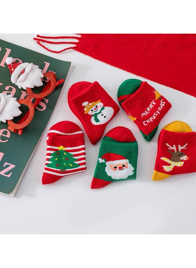 Generic - Winter Christmas Socks, Set Of 6, For Babies Multicolore - Image 1