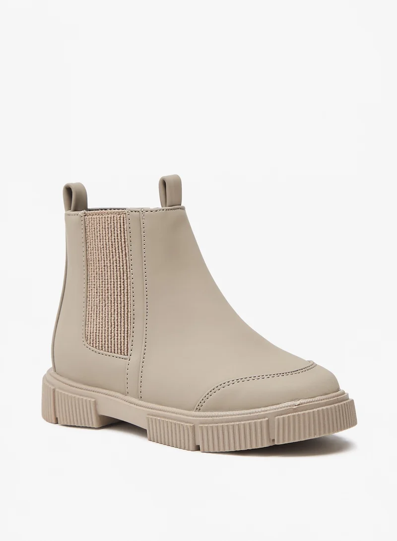 LBL by Shoexpress Boys Solid Ankle Boots with Zip Closure