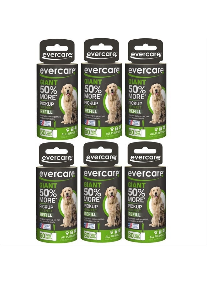 Giant PET Hair Roller REFILL - 6 Pack