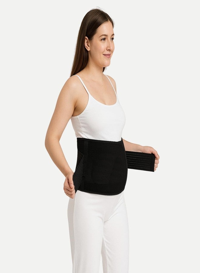 BESAFE Forever BE SAFE Forever After Delivery Pregnancy Belt for Lower Back Pain Relief, Tummy Reduction| Fat Slimming Shapewear | Post Pregnancy belt after c-section | Abdominal Belt, Adjustable Fit 30-46 inch, Black - Image 4