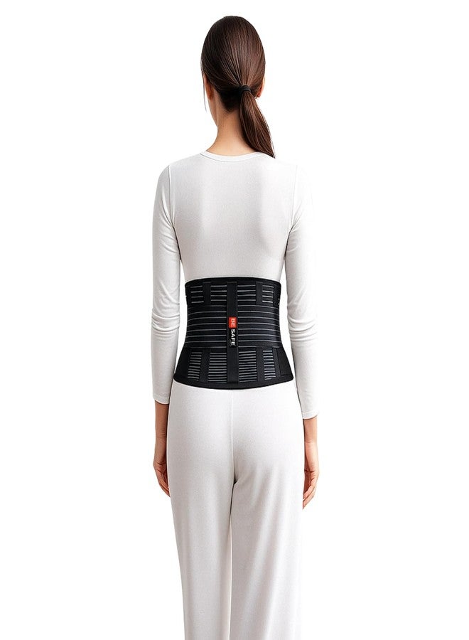 BESAFE Forever BE SAFE Forever After Delivery Pregnancy Belt for Lower Back Pain Relief, Tummy Reduction| Fat Slimming Shapewear | Post Pregnancy belt after c-section | Abdominal Belt, Adjustable Fit 30-46 inch, Black - Image 3