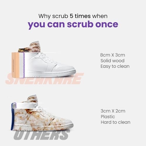 SNEAKARE Quick Shoe Cleaning Kit | Contains 150ml Foam Shoe Cleaner & 1 Stiff Shoes Brush | Sneaker Cleaning Kit | Suitable for Sneakers, Nubuck, Leather, Suede & Sport Shoes - Image 4