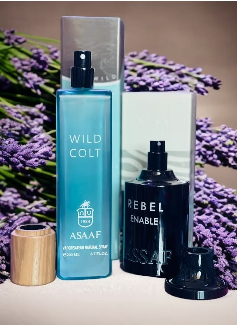 ASAAF - Asaaf Wild Colt 200ml + Asaaf Rebel ENABLE100ml Eau de Parfum - Image 1