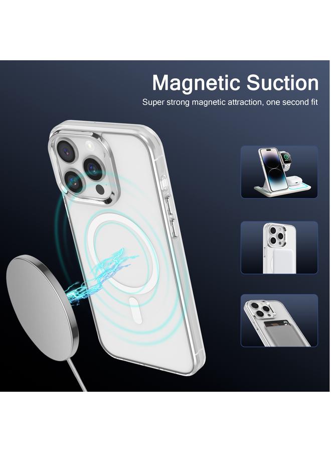 زبون جراب لهاتف iPhone 13 Pro مطلي بالكهرباء IMD Magsafe PC Hybrid TPU - Image 2