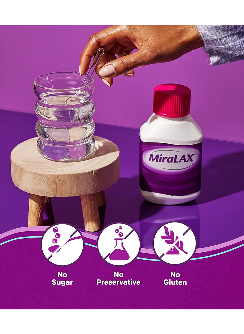 MiraLAX - Laxative Powder Gentle Constipation Relief, Peg 3350 - Image 1