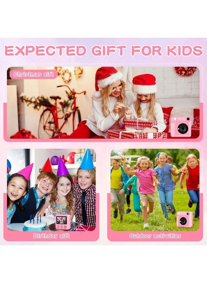 Instant Print Camera for Kids,Instant Camera for Girls Boys,Kids Camera Toys for Toddler 1080P HD Selfie Digital Camera with Print Paper & 32G Card,Birthday Gifts for Girls Age 3-12 Years Old - Image 5
