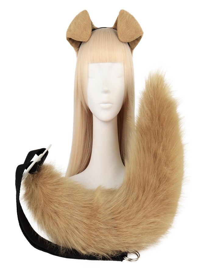JUNBOON Dog Ear Headband Furry Long Fox Tail Set Anime Party Cosplay Dress up Costume - Image 2