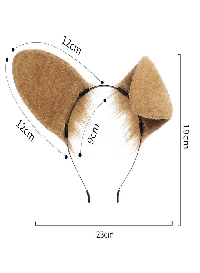 JUNBOON Dog Ear Headband Furry Long Fox Tail Set Anime Party Cosplay Dress up Costume - Image 3