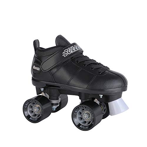 Chicago Skates Bullet Speed Quad Roller Skates – Durable, Top Performance Indoor/Outdoor Youth Skate Shoes for Kids, Boys & Girls Beginner 62mm Urethane Wheels & Low-Cut Ankle Boots for Agility 7-12 - Image 2