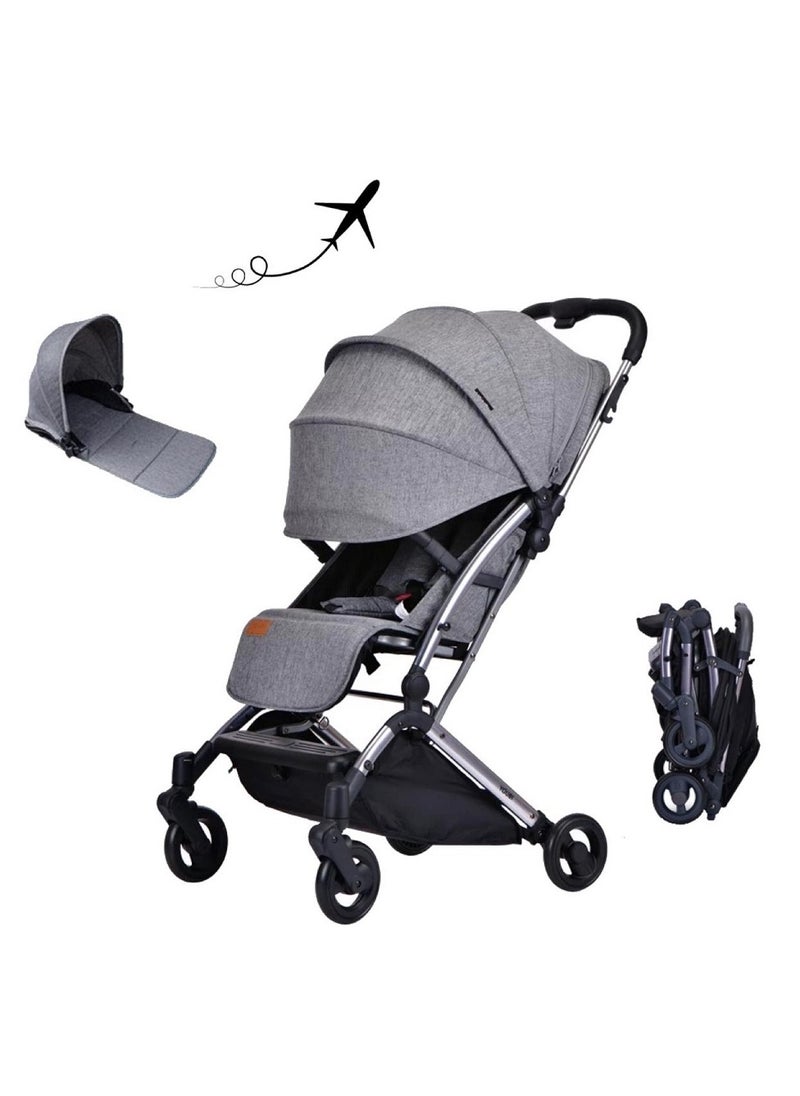 Pikkaboo - Pikkaboo Youbi Toddler German Travel System with New Born Attachment - Grey - Image 1
