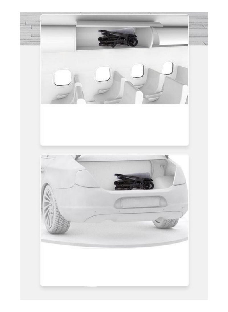 Pikkaboo - Pikkaboo Youbi Toddler German Travel System with New Born Attachment - Grey - Image 1