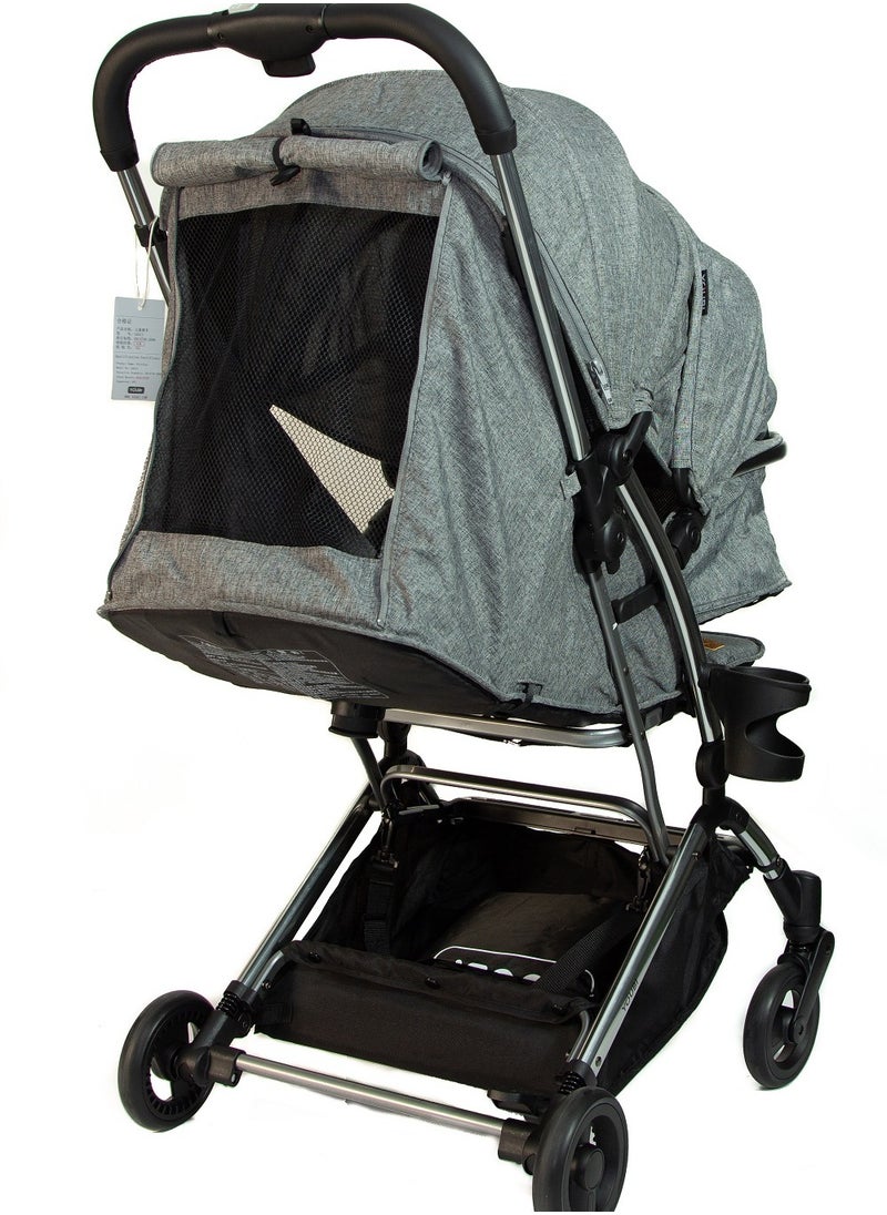 Pikkaboo - Pikkaboo Youbi Toddler German Travel System with New Born Attachment - Grey - Image 1