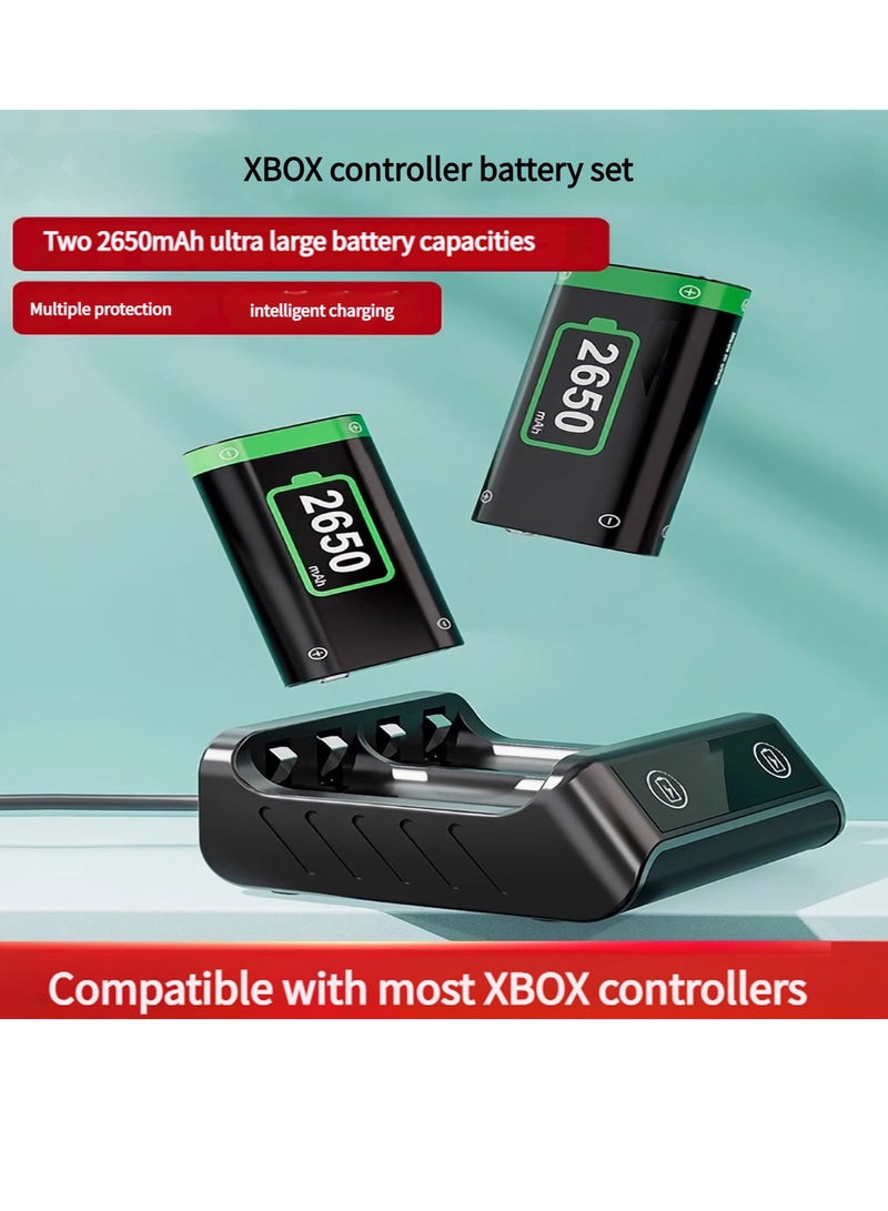 Xbox Grip Battery Pack, Battery Charger Compartment, Quick Charge 2x 2650mWh Battery Pack, Rechargeable USB Charger for Xbox One/S/X/Xbox One Elite/Xbox Series S/X - Image 5