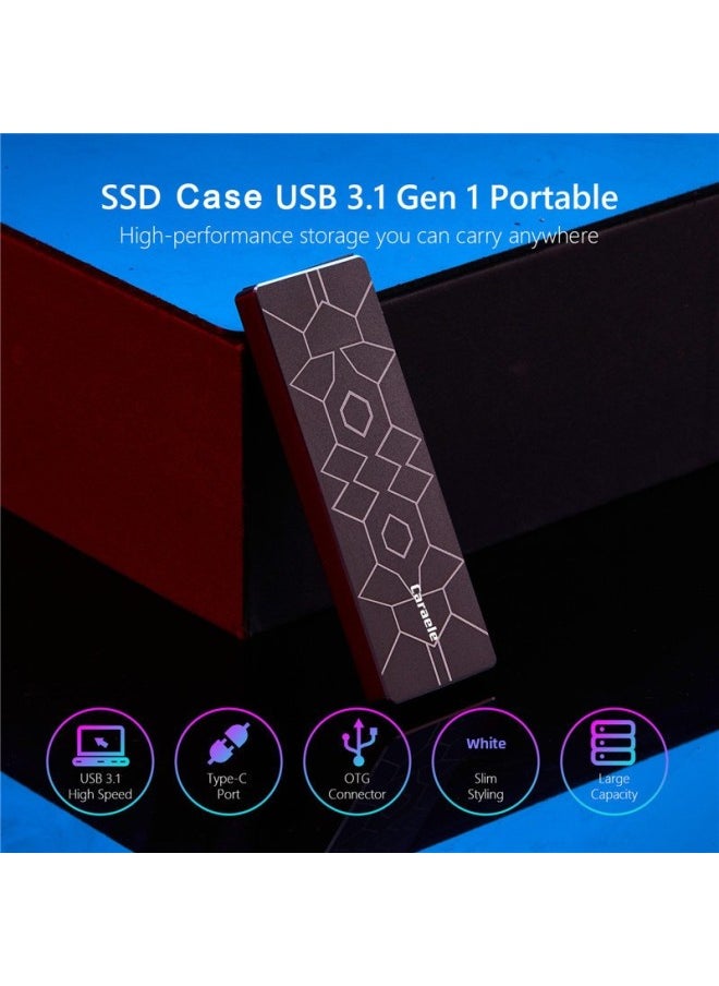 Type-C 3.1 Gen2 M.2 Nvme/Ngff Dual Protocol Mobile Hard Disk Box Notebook SSD Solid State Box-Color:M.2 NVME Single Protocol  - Image 5