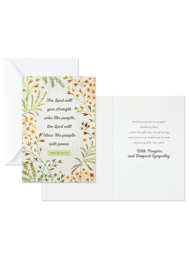 Hallmark DaySpring Assorted Religious Sympathy Cards, Floral Wreaths (12 Cards with Envelopes)  - Image 5