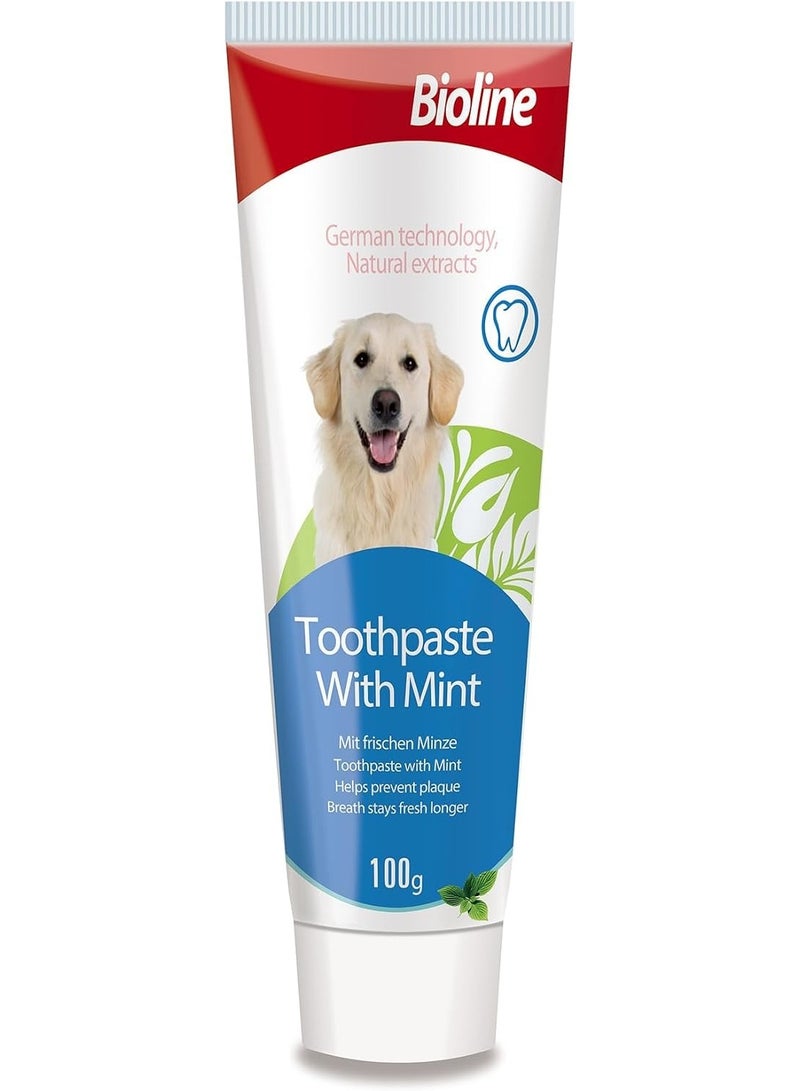 Bioline Tooth Paste Mint Flavour 100G, White