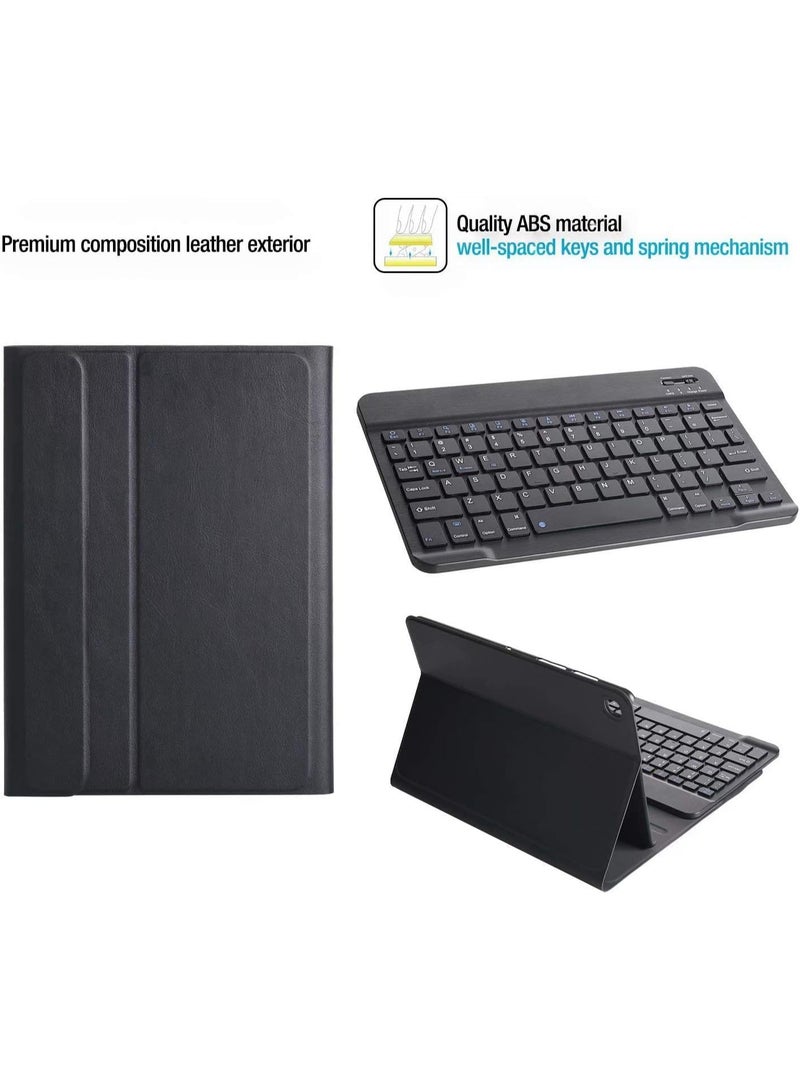 MUNTAQI Keyboard Case for Samsung Galaxy Tab A8 10.5" 2022 (Model X200/X205) – English Arabic Wireless Bluetooth Keyboard Cover with Detachable Magnetic Keyboard, Protective PU Leather Stand Case - Image 5