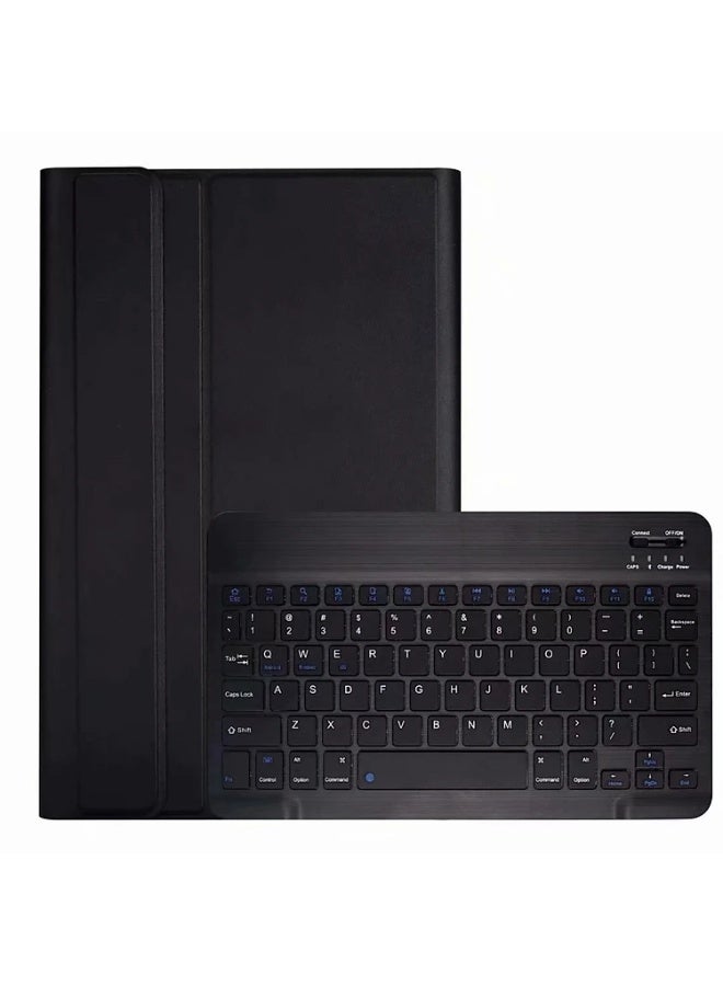 MUNTAQI Keyboard Case for Samsung Galaxy Tab A8 10.5" 2022 (Model X200/X205) – English Arabic Wireless Bluetooth Keyboard Cover with Detachable Magnetic Keyboard, Protective PU Leather Stand Case - Image 1