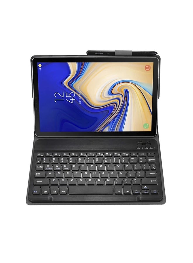MUNTAQI Keyboard Case for Samsung Galaxy Tab A8 10.5" 2022 (Model X200/X205) – English Arabic Wireless Bluetooth Keyboard Cover with Detachable Magnetic Keyboard, Protective PU Leather Stand Case - Image 4