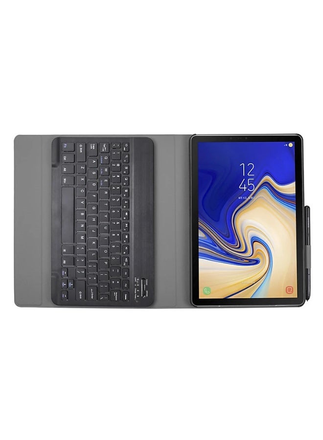 MUNTAQI Keyboard Case for Samsung Galaxy Tab A8 10.5" 2022 (Model X200/X205) – English Arabic Wireless Bluetooth Keyboard Cover with Detachable Magnetic Keyboard, Protective PU Leather Stand Case - Image 2