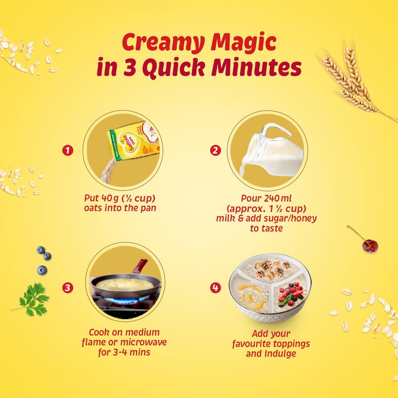 Saffola Oats 1kg with 300g Free Instant Rolled Soft & Creamy Power of Protein, Iron & Fibre Nutritious grain - Image 5