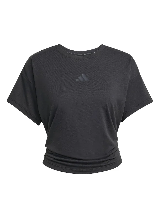 adidas Adidas Power Tee Black T-Shirt (Short Sleeve) T-Shirts For Women