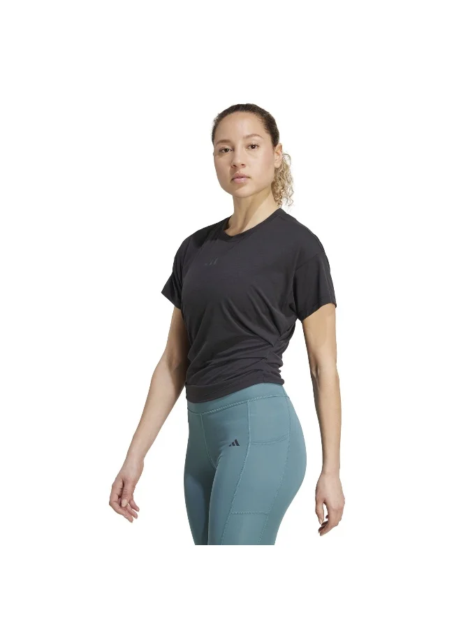 adidas Adidas Power Tee Black T-Shirt (Short Sleeve) T-Shirts For Women