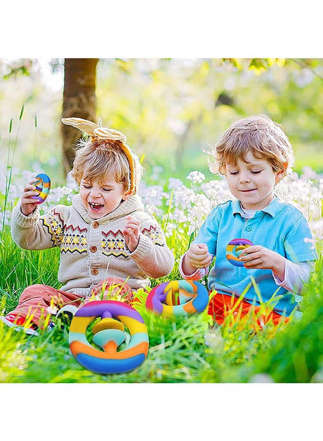 يو-هومي لعبة فقاعات حسية يمكنك الضغط عليها خفيفة الوزن من المطاط غير السام مكونة من 3 قطع للأطفال من عمر سنة فما فوق 6x6x2سم - Image 5