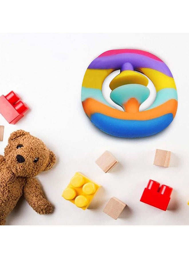 يو-هومي لعبة فقاعات حسية يمكنك الضغط عليها خفيفة الوزن من المطاط غير السام مكونة من 3 قطع للأطفال من عمر سنة فما فوق 6x6x2سم - Image 2