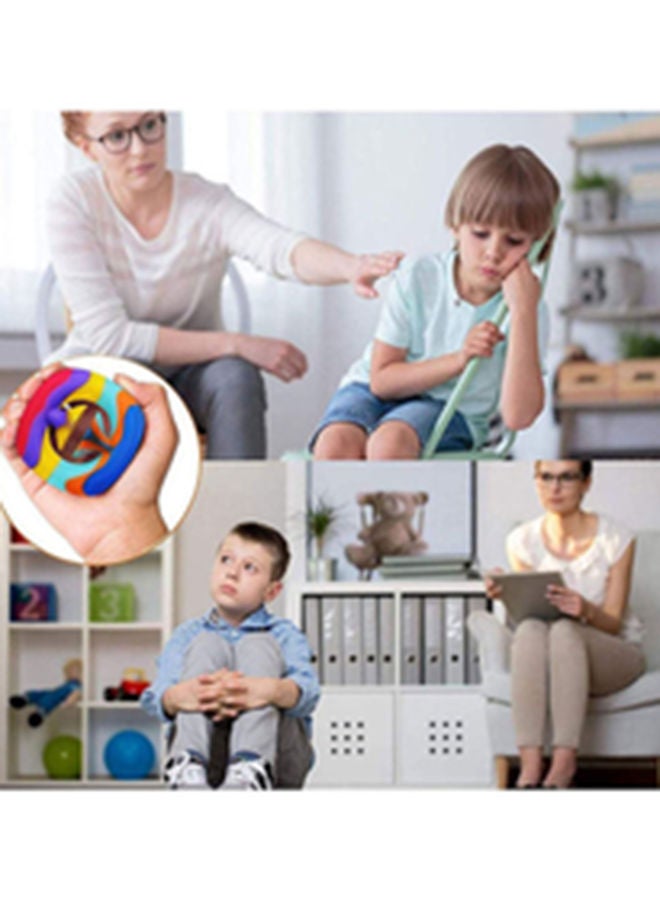 يو-هومي لعبة فقاعات حسية يمكنك الضغط عليها خفيفة الوزن من المطاط غير السام مكونة من 3 قطع للأطفال من عمر سنة فما فوق 6x6x2سم - Image 3