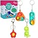 Cucue Simple Fidget Pop Toys Portable Calming Sensory Hand Toys for Fun Stress Relief Soft Flexible Silicone Materials Keychain Durable Poppers for Kids Adults - Image 2
