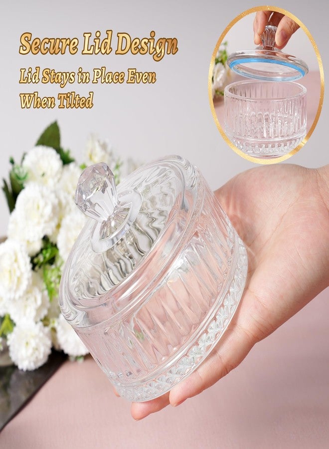 ان اي هوم مجموعة إسفنجة بودرة كبيرة من NiHome مع حاوية، وحامل إسفنجة بودرة زجاجي بغطاء، وإسفنجتين مخمليتين فائقتي النعومة، ومرطبان تخزين أنيق من الزجاج الكريستالي للبودرة السائبة، وبودرة الجسم، وبودرة التثبيت. - Image 2