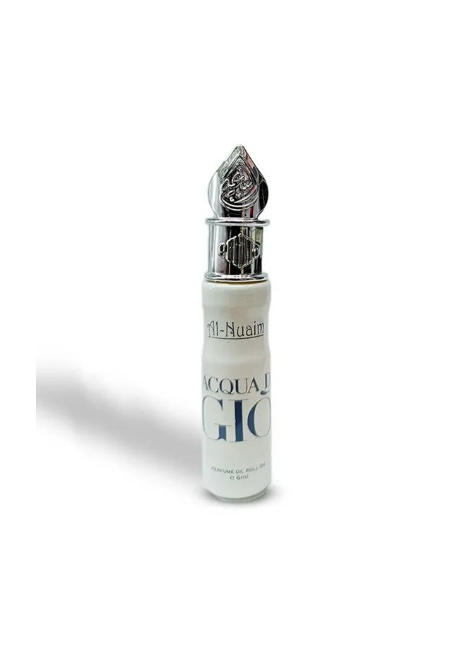 Al Nuaim Al-Nuaim Aqua D Gio Attar Roll-On 6ml | Alcohol-Free Unisex Concentrated Perfume Oil | Long Lasting Fresh Aquatic & Citrus Fragrance for Men & Women | Pocket Size Ittar - Image 2