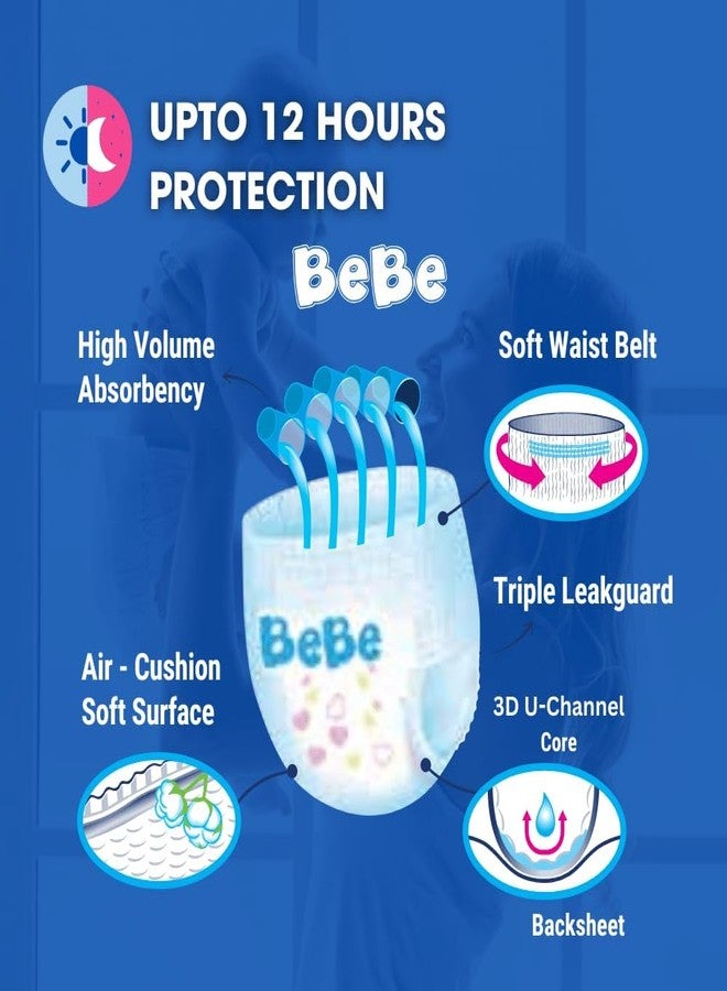 TUNSECHY Advanced Bebe Baby Pant Diapers XL Size for 12-17 Kgs, Triple Leakage Protection, Extra Comfort, Rash Free Superior Absorbency Hypoallergenic (1 XL Pack of 56 Baby Diapers) - Image 5