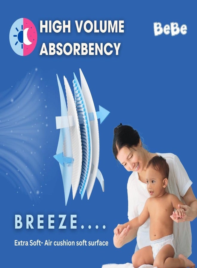 TUNSECHY Advanced Bebe Baby Pant Diapers XL Size for 12-17 Kgs, Triple Leakage Protection, Extra Comfort, Rash Free Superior Absorbency Hypoallergenic (1 XL Pack of 56 Baby Diapers) - Image 3
