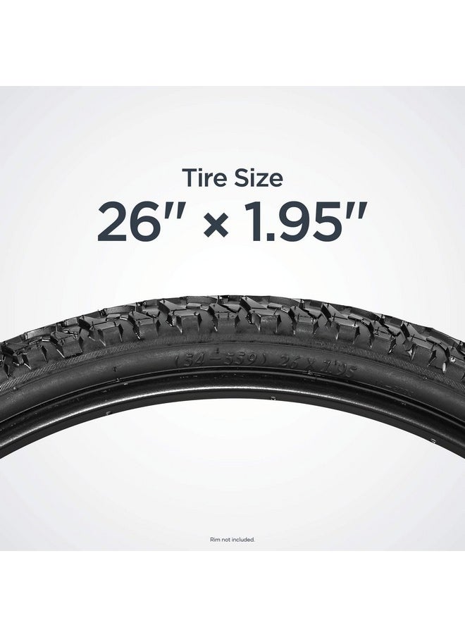 SCHWINN - Replacement Bike Tire, 26" X 1.95" All-Terrain Mountain Bike Tire, Wide & Blocky Knobs, Puncture Guard, Fits Internal Rim Widths 19Mm-29Mm, Psi Range 40 To 65 - Image 1