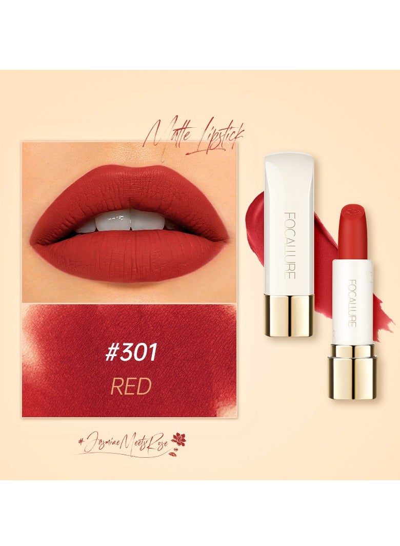 FOCALLURE Pure Matte Lipstick #301 Red - Image 2