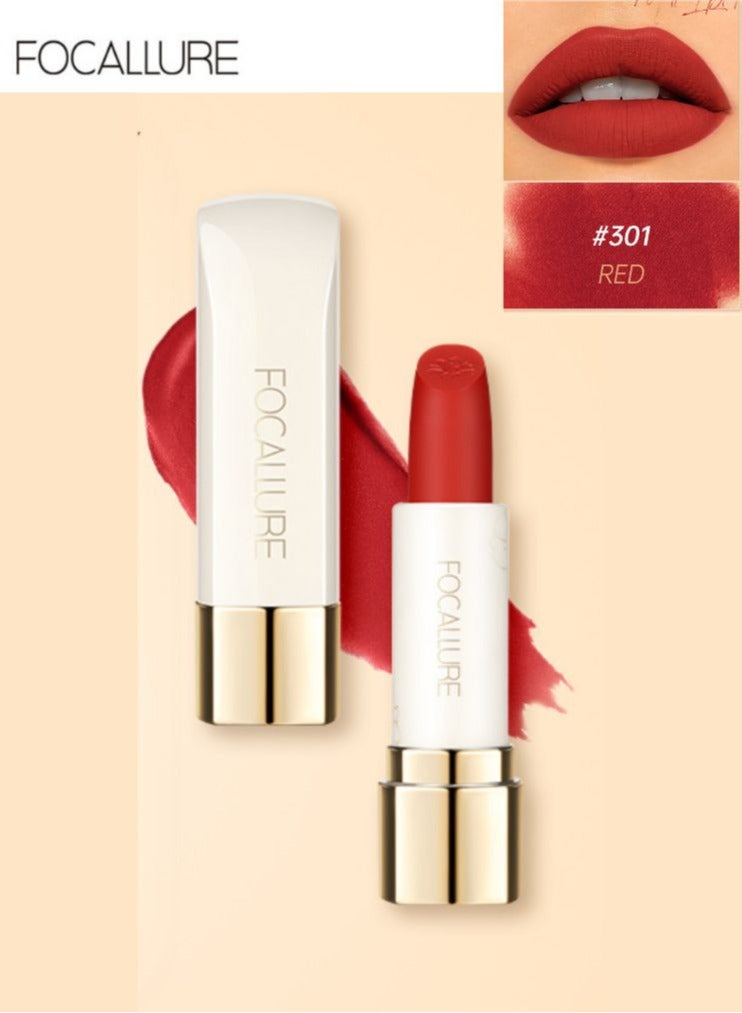 FOCALLURE Pure Matte Lipstick #301 Red - Image 1