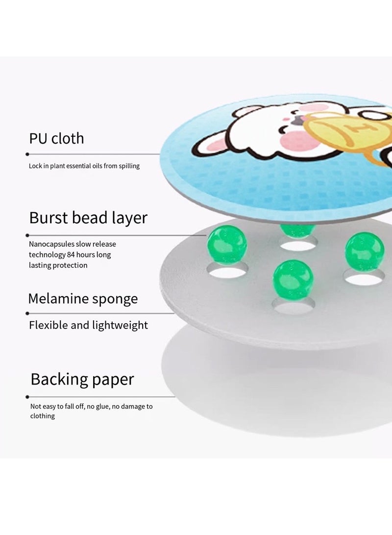 72 Piece Mosquito Repellent Sticker Natural Pure Essential Oil Insect Repellent Patches Anti Mosquito Patches - Image 2