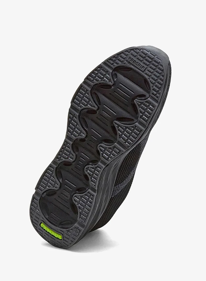 Campus Black/Dark Grey Men Elan Memory Foam Lace-Up Running Shoes-Black/Grey for Men | Best Price UAE