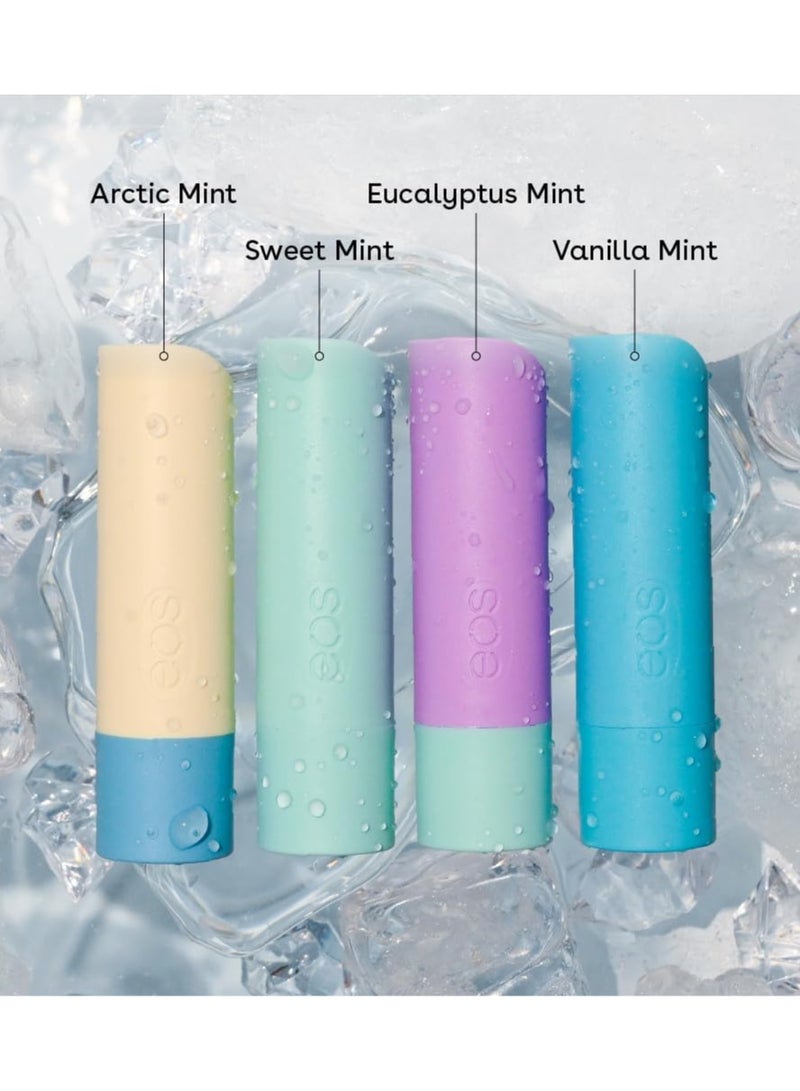 EOS Natural Shea Minty Lip Balm Variet Pack 0.14 oz, 4 Pack - Image 2