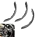 Ferianl 3PCS Steering Wheel Cover Carbon Fiber AntiSkid Steering Wheel protection Car Steering Wheel Cover for MenWomen Segmented Wavy Design Universal Car Interior Accessories Black - Image 2